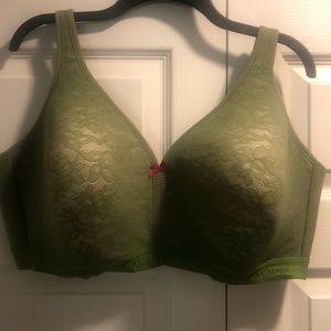2 Cotton lightly lined no/wire bras w/lace same size, same bra, 2 colors